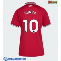 Fotballdrakt Dame Manchester United Matheus Cunha #10 Hjemmedrakt 2026-27 Kortermet
